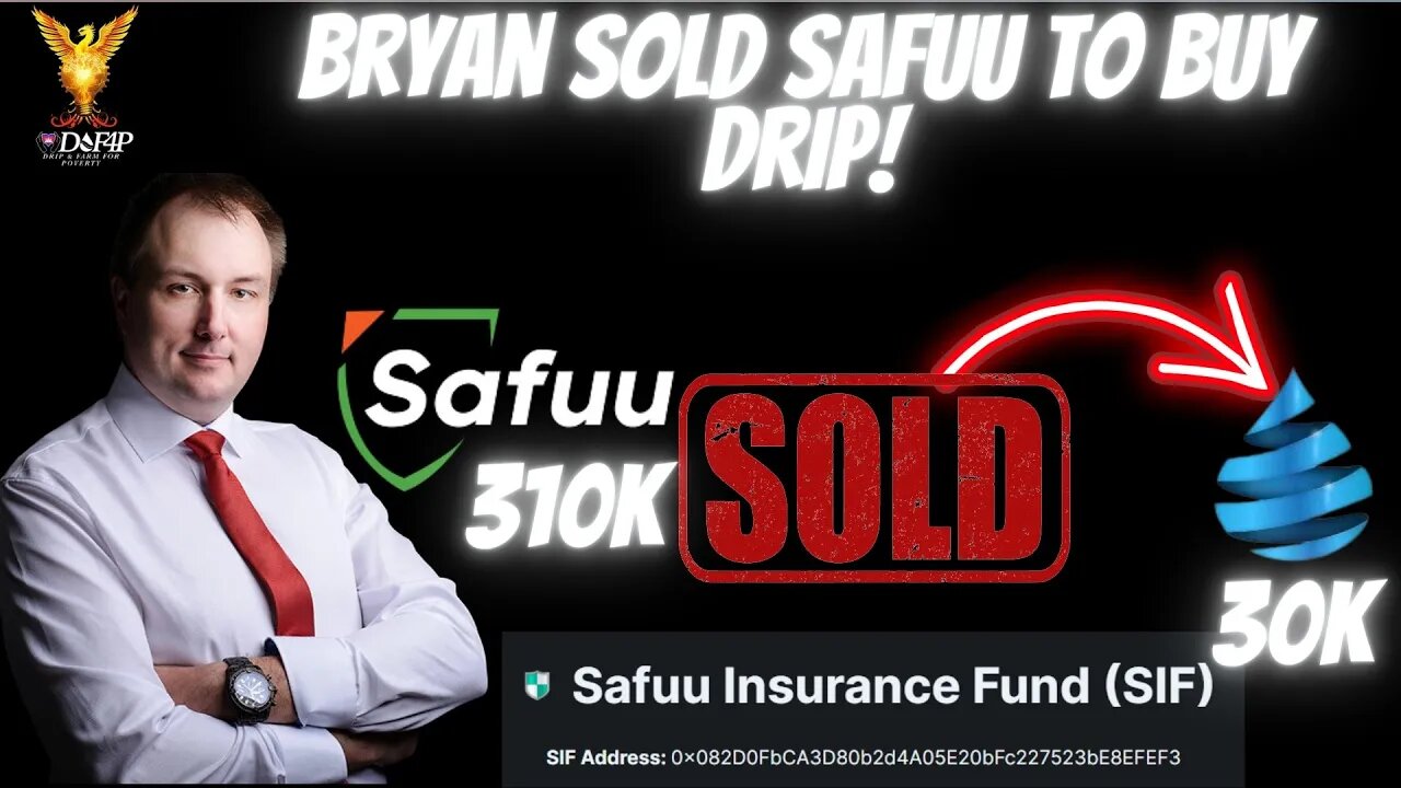 Drip Network Bryan Legend buys 30k drip tokens with Safuu