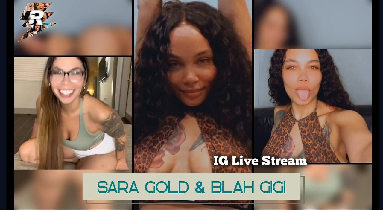 Sara Gold & Blah Gigi Twerking together during live stream