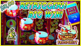 EPIC COMEBACK RETRIGGERS 6X5 CITY!!! BIG WIN! Dancing Drums Prosperity Slot LIVESTREAM HIGHLIGHT