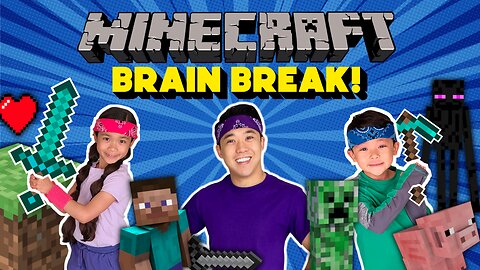 ⛏️ MINECRAFT Workout for KIDS | Funny Brain Break Exercise