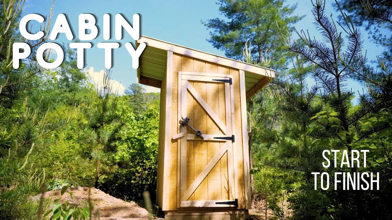 I built a Cabin Toilet (Dookie Den) - Start to Finish