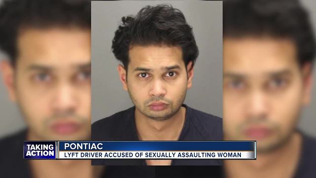 Lyft driver accused of sexually assaulting woman in Pontiac