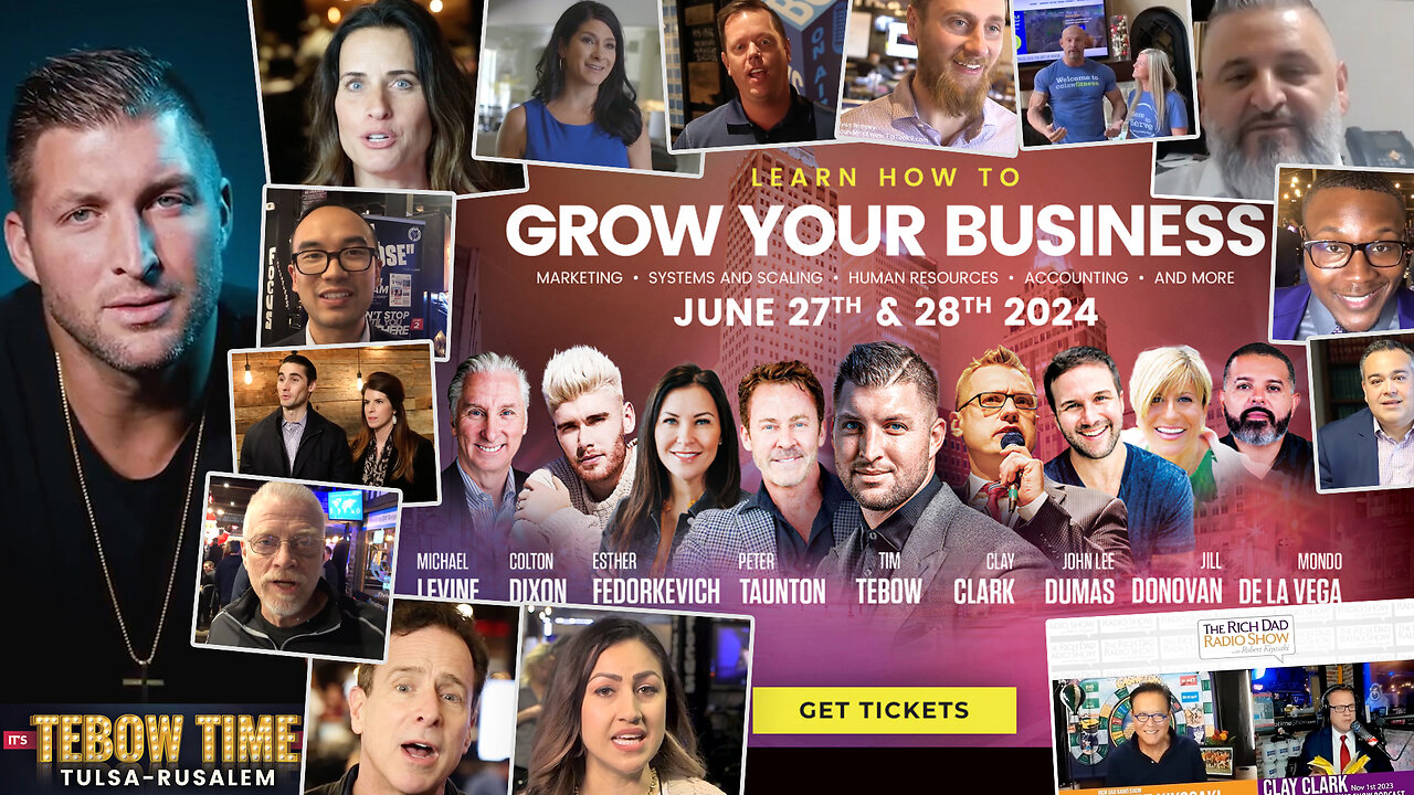 Tim Tebow Joins Clay Clark's 2-Day Interactive June 27-28 Business Growth Workshop & Conference (31 Tickets Remain) | Request Tickets Today At: ThrivetimeShow.com/Business-Conferences or Via Text: 918-851-0102