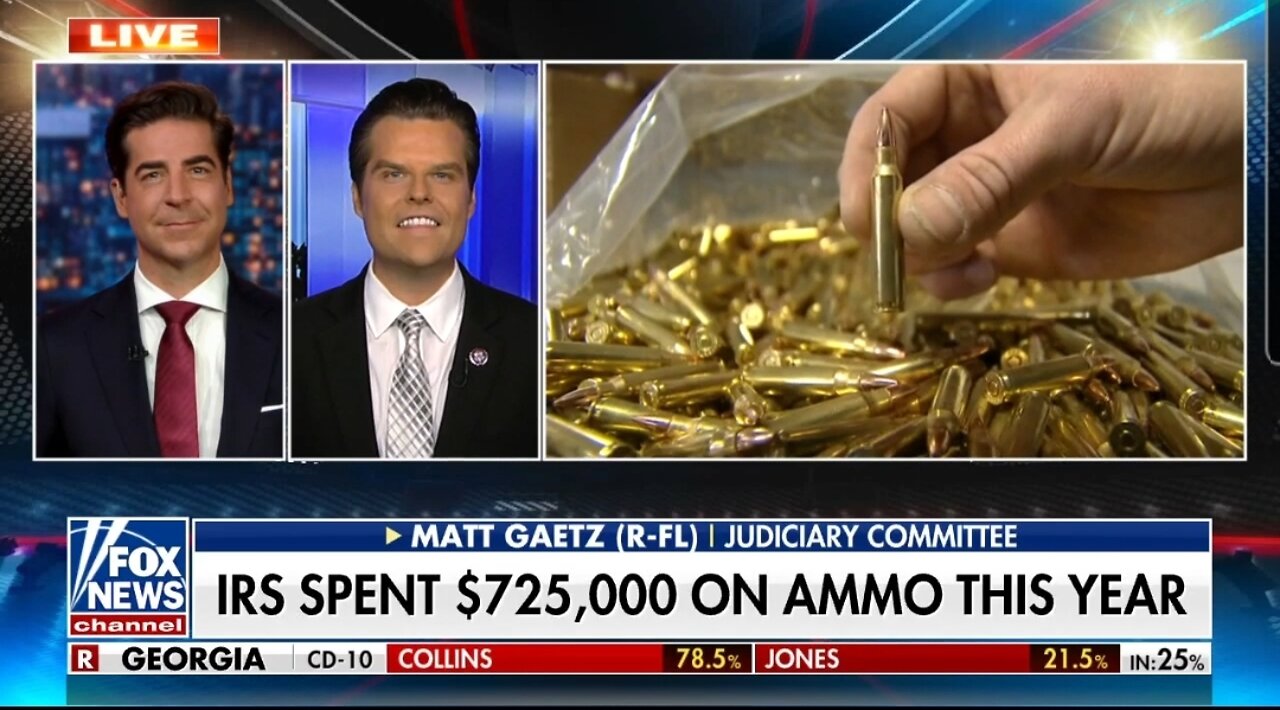 Rep Gaetz On The IRS Stockpiling $725k Worth Of Ammo