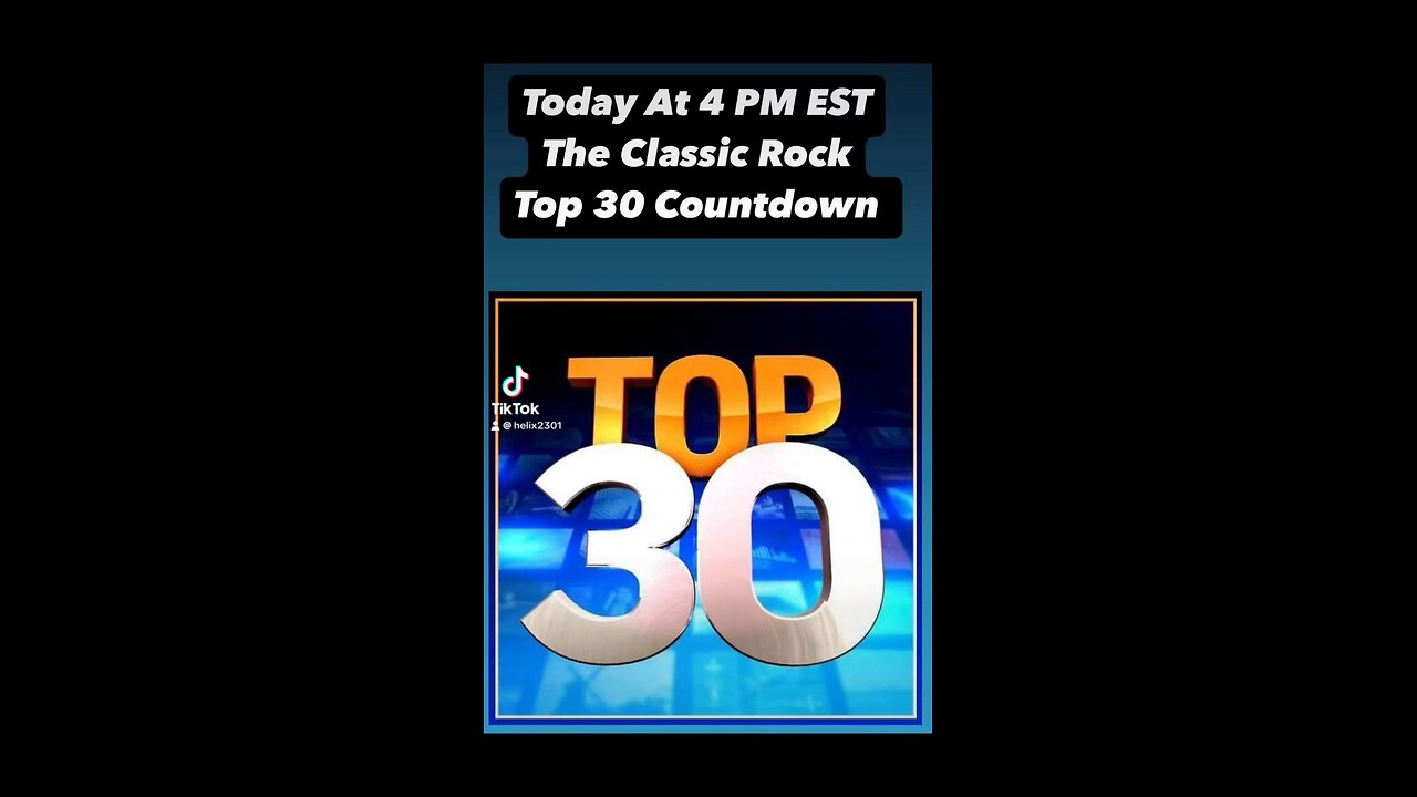 Top 30 classic rock countdown