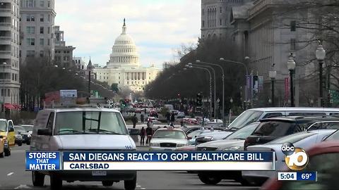 San Diegans react to GOP healthcare bill