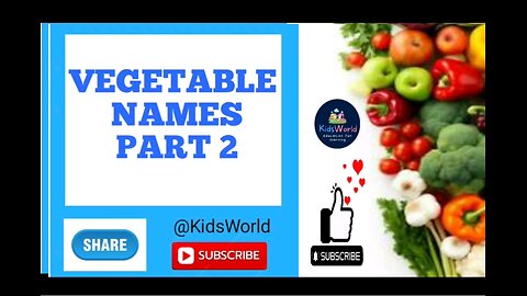 vegetable name part 2