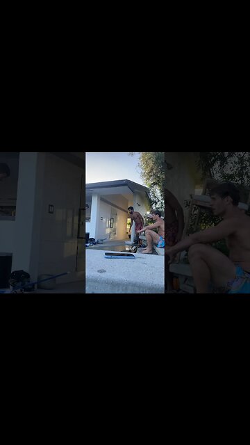 Entering a pool like a normal person…