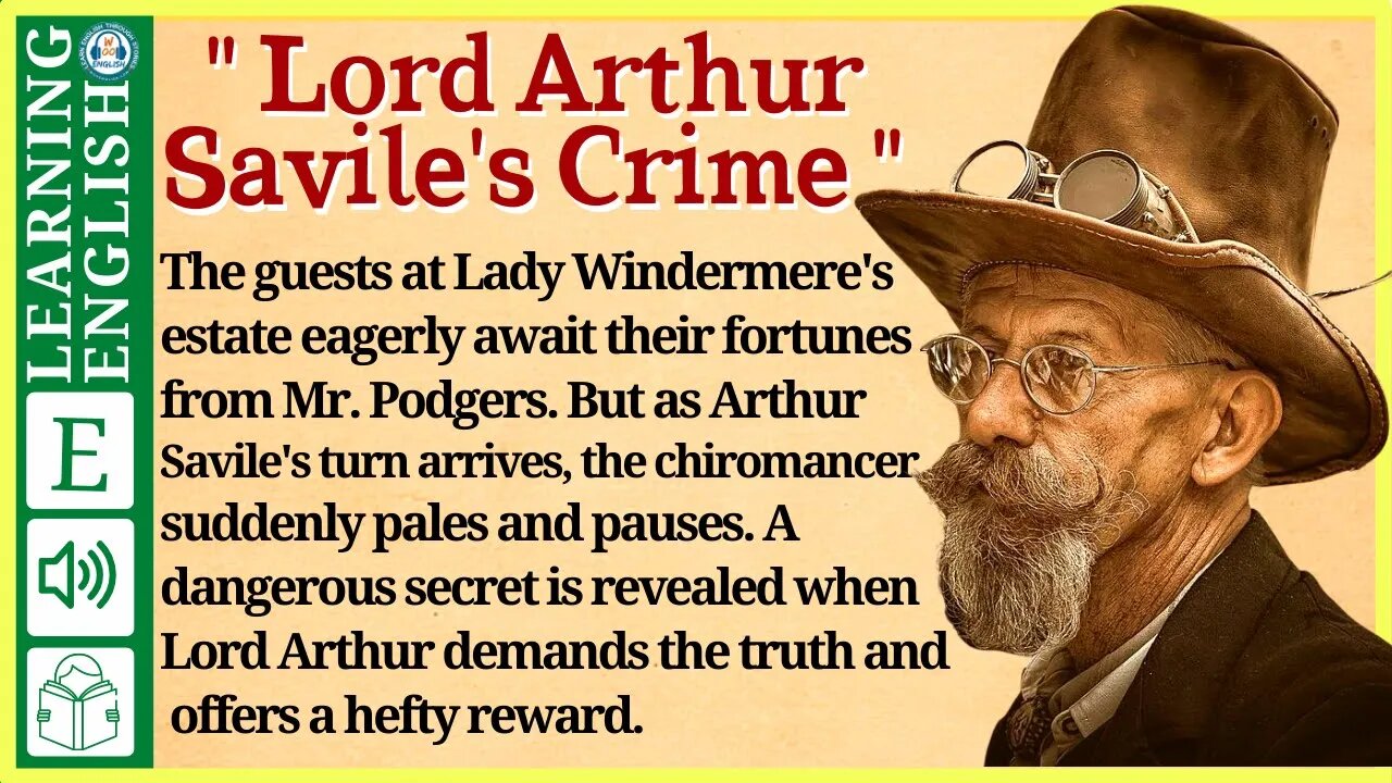 Learn English through story ⭐ Level 2 - Lord Arthur Savile's Crime | WooEnglish