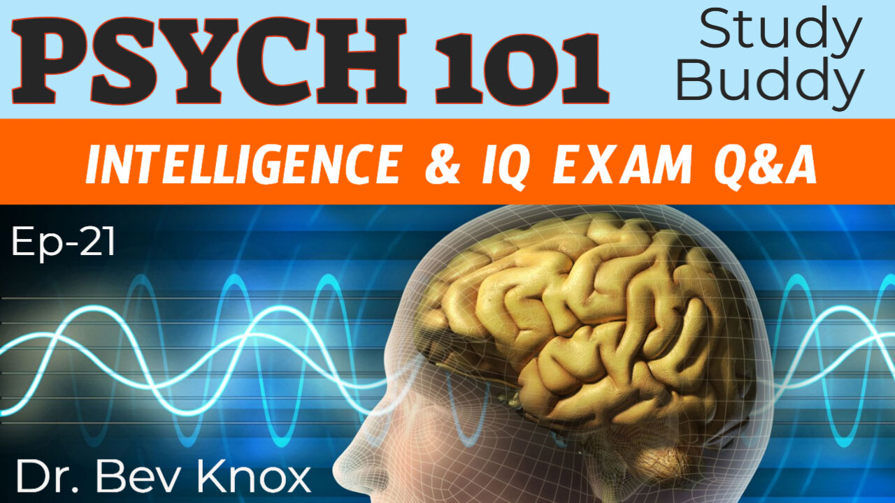 Exam Q&A for Intelligence & IQ Tests / Scores - Psych 101 “Study Buddy” Series