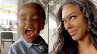 Kenya Moore's Daughter Brooklyn Screams At Fans To Vote 10 Times! 🗣