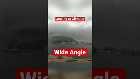 Cloud Covered Gibraltar Landing #shorts