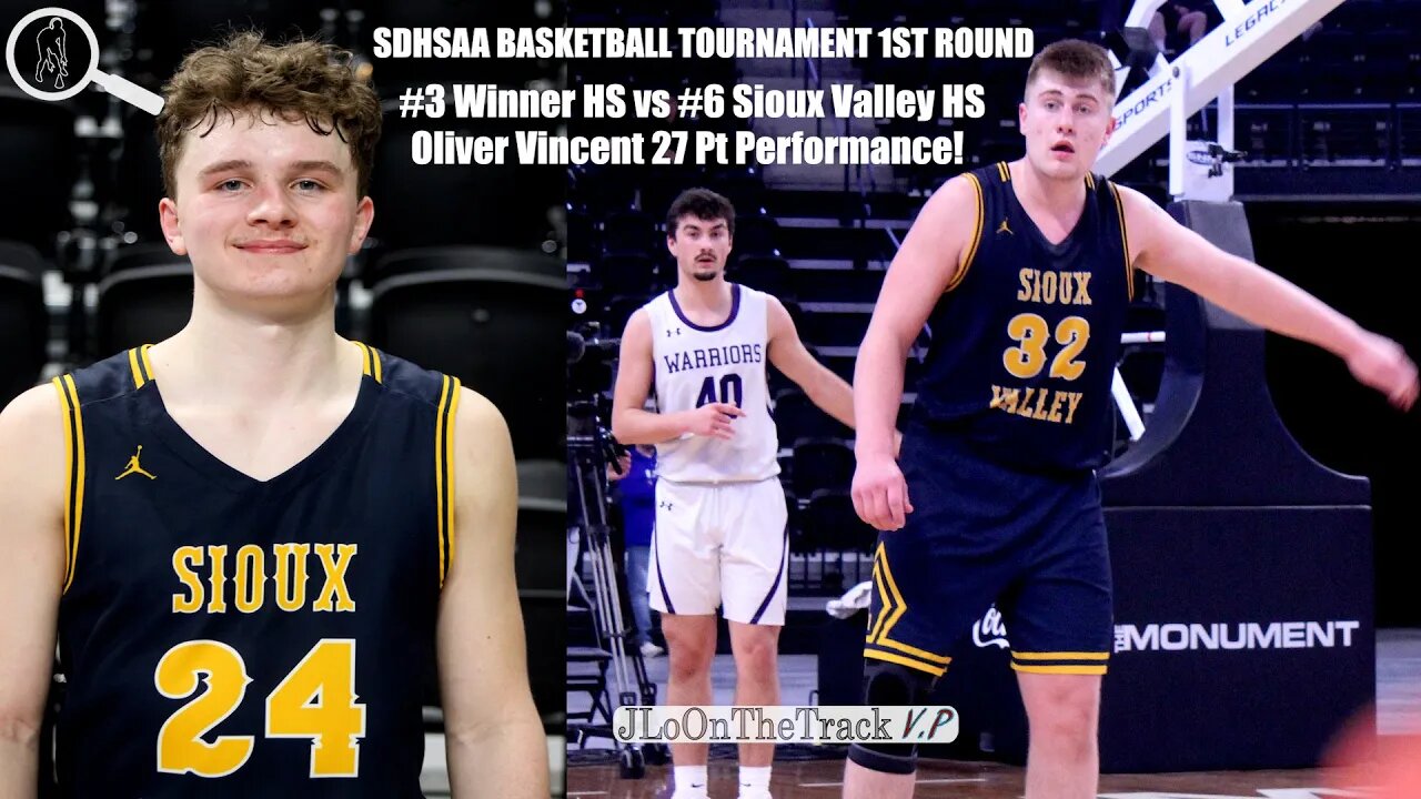 Oliver Vincent 27 Pts Leads #6 Sioux Valley Past #3 Winner #SDHSAA State A Tournament | 1st Round