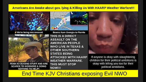 Americans Are Awake about gov. lying & Killing Us With HAARP Weather Warfare!!!