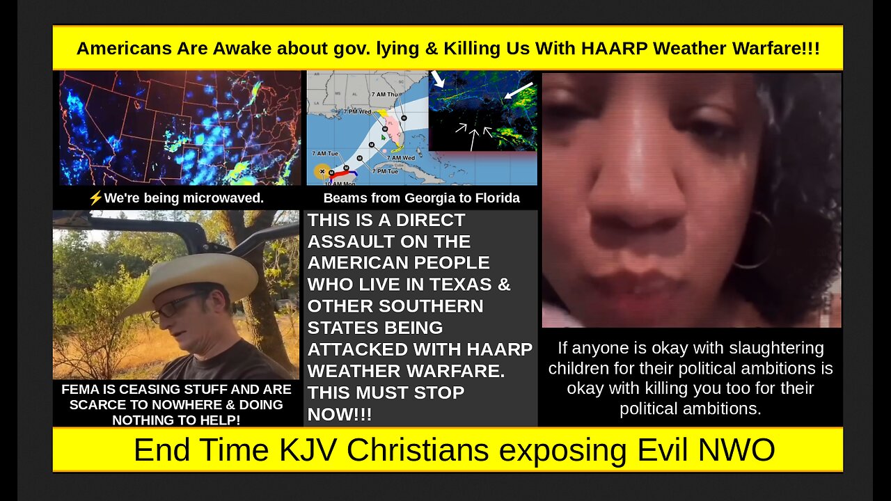 Americans Are Awake about gov. lying & Killing Us With HAARP Weather Warfare!!!