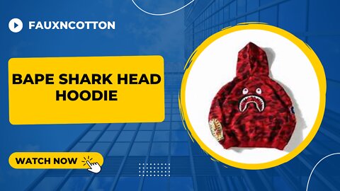 BAPE SHARK || RED HEAD || HOODIE