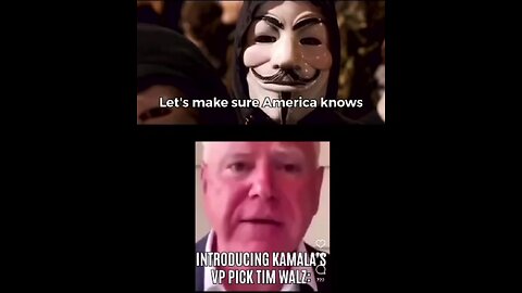 Anonymous exposes Walz