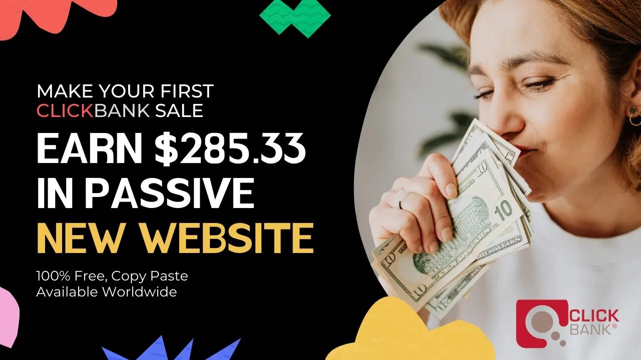 How To Make Your First ClickBank Sale To Earn $285.33, Free Traffic for Affiliate Marketing