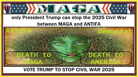 only President Trump can stop the 2025 Civil War