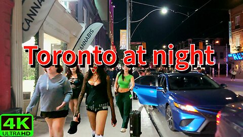 【4K】Saturday Nightlife in Downtown Toronto Canada 🇨🇦