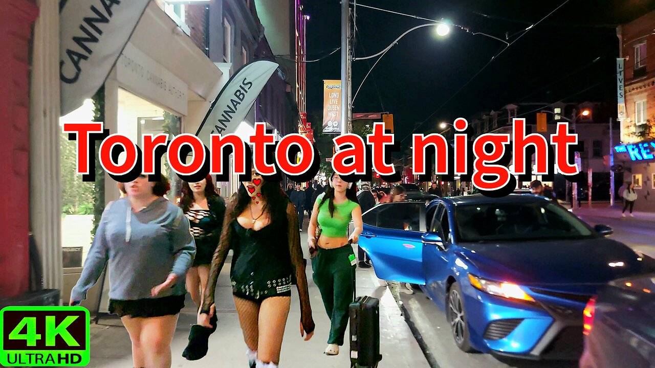 【4K】Saturday Nightlife in Downtown Toronto Canada 🇨🇦