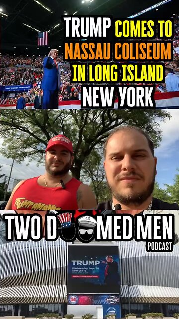 Trump Comes To Nassau Coliseum In Long Island, New York