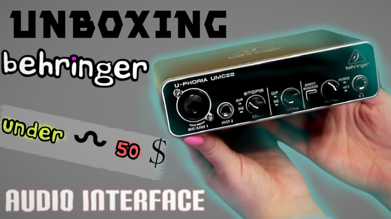 Behringer UMC22 low budget audio interface test and unboxing