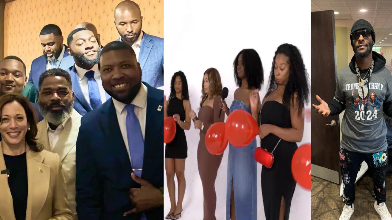 Kamala Campaign AD Targets Black Men with Pop The Balloon & Le'Veon Bell Calls Kamala A Tramp