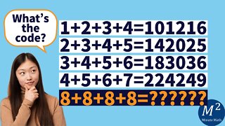 Number Code Puzzle with Solution | Minute Math #puzzles