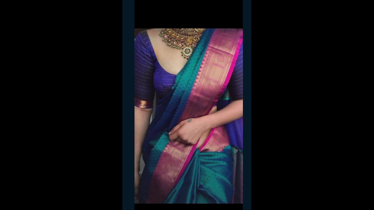 braidal look for saree \ south indian bridal look saree