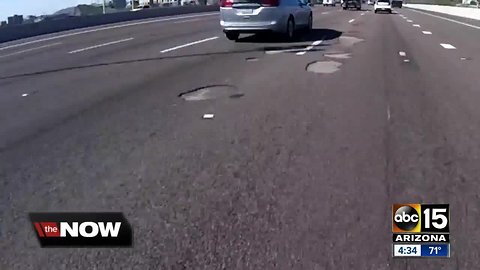 Massive potholes cover Loop 202