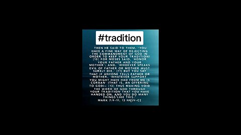 tradition #biblia #bibleverseoftheday♥️💚💙💜🧡💛 #biblebuild #bibleverse