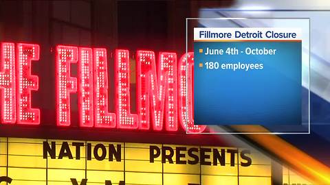 The Fillmore Detroit will shut down for months for renovations, report says