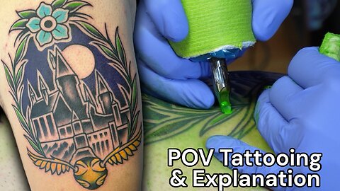 Hogwarts Harry Potter Traditional Tattoo - POV Tattooing and Explanation