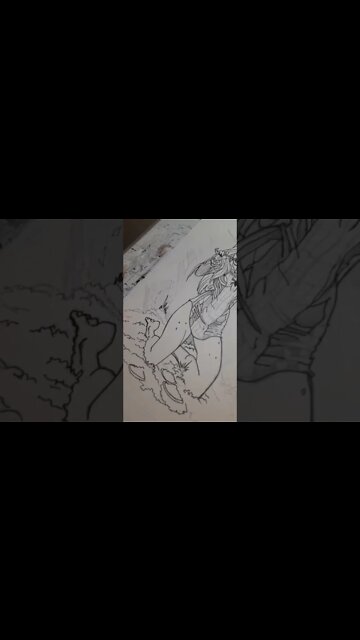 Inking Black Cat! my eBay store at ebay.com/usr/micful-94 #blackcat #drawings #illustration