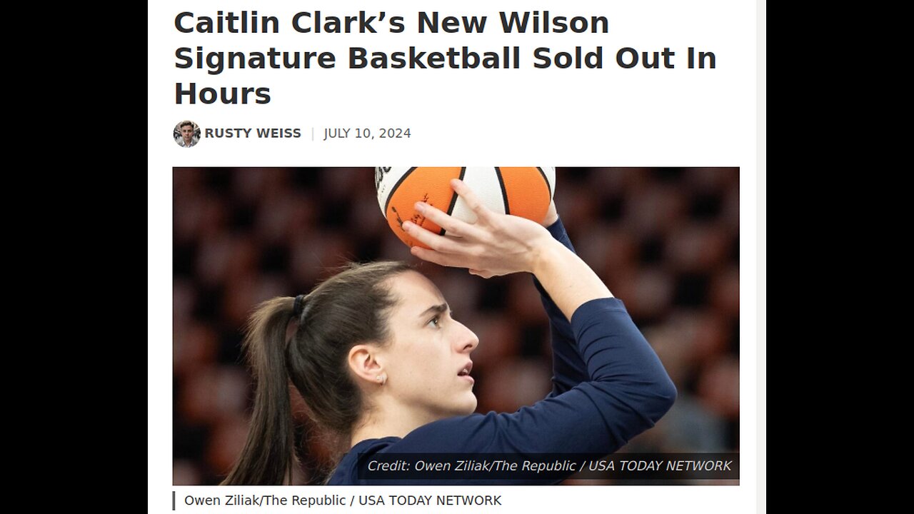 Catilin Clark Basketball Sells Out in Hours