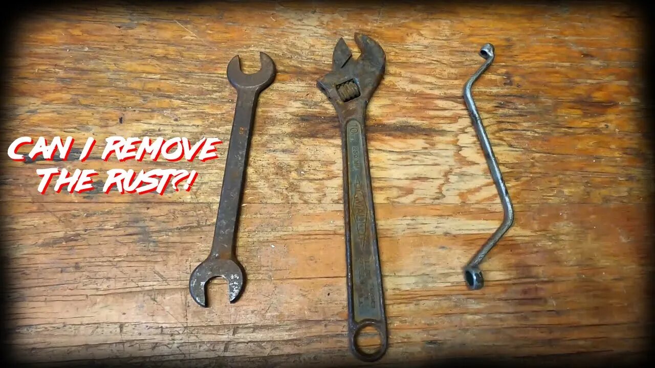 Vintage Tool Rust Removal Experiment (Vinegar vs Blaster Metal Rescue)