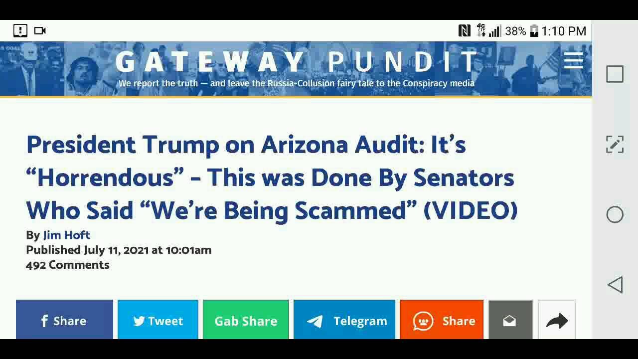 Trump on Arizona Audit...