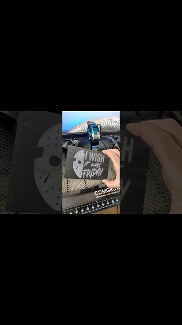 Laser etching glass? Just cover with paint first.