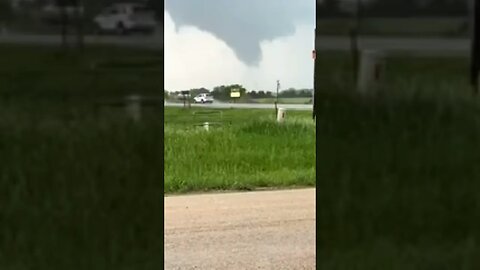 TORNADO on the ground. this twister went by just north of us.