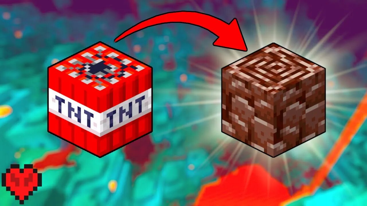 Converting TNT to Ancient Debris in Hardcore Minecraft