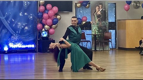 “The Awakening” 🌅CELTIC☘️WOMAN👸See the Hidden TRUTHs 🌟⚔️ ~ Lisa Bhakti Overcash & Vadim, Teacher/Partner, Fred Astaire Dance Fall Show 2024, Durham, NC