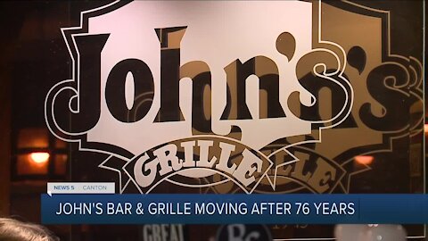 John's Bar & Grille in Canton moving locations after 76 years on Cleveland Avenue