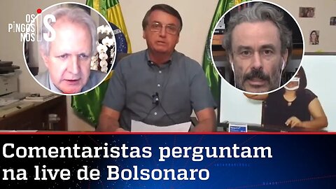 EXCLUSIVO: Entrevista durante a live de Jair Bolsonaro de 23/07/20