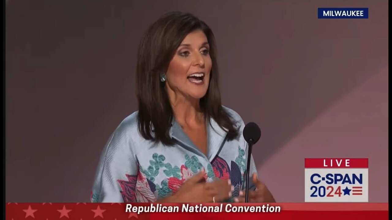 NIKKI HALEY FORMER REPUBLICAN PRESIDENTIAL CANDIDATE Republican National Convention