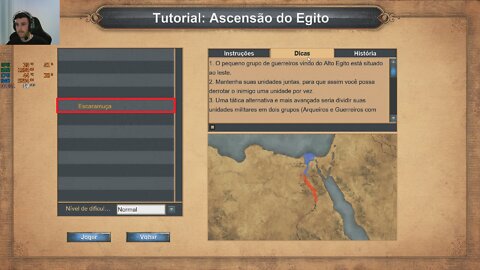 AGE OF EMPIRES 1 | TUTORIAL 5/12 | ASCENSÃO DO EGITO - ESCARAMUÇA