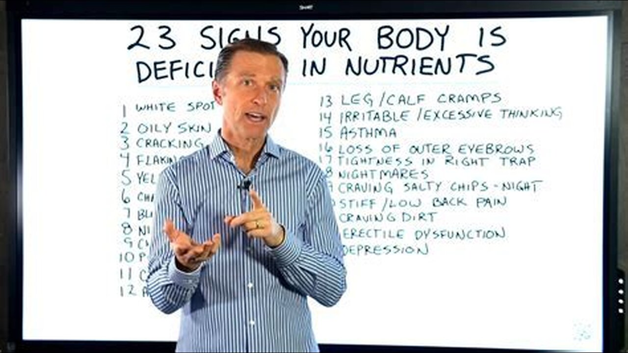 21 Signs Your Body Needs Specific Nutrients - Dr. Berg