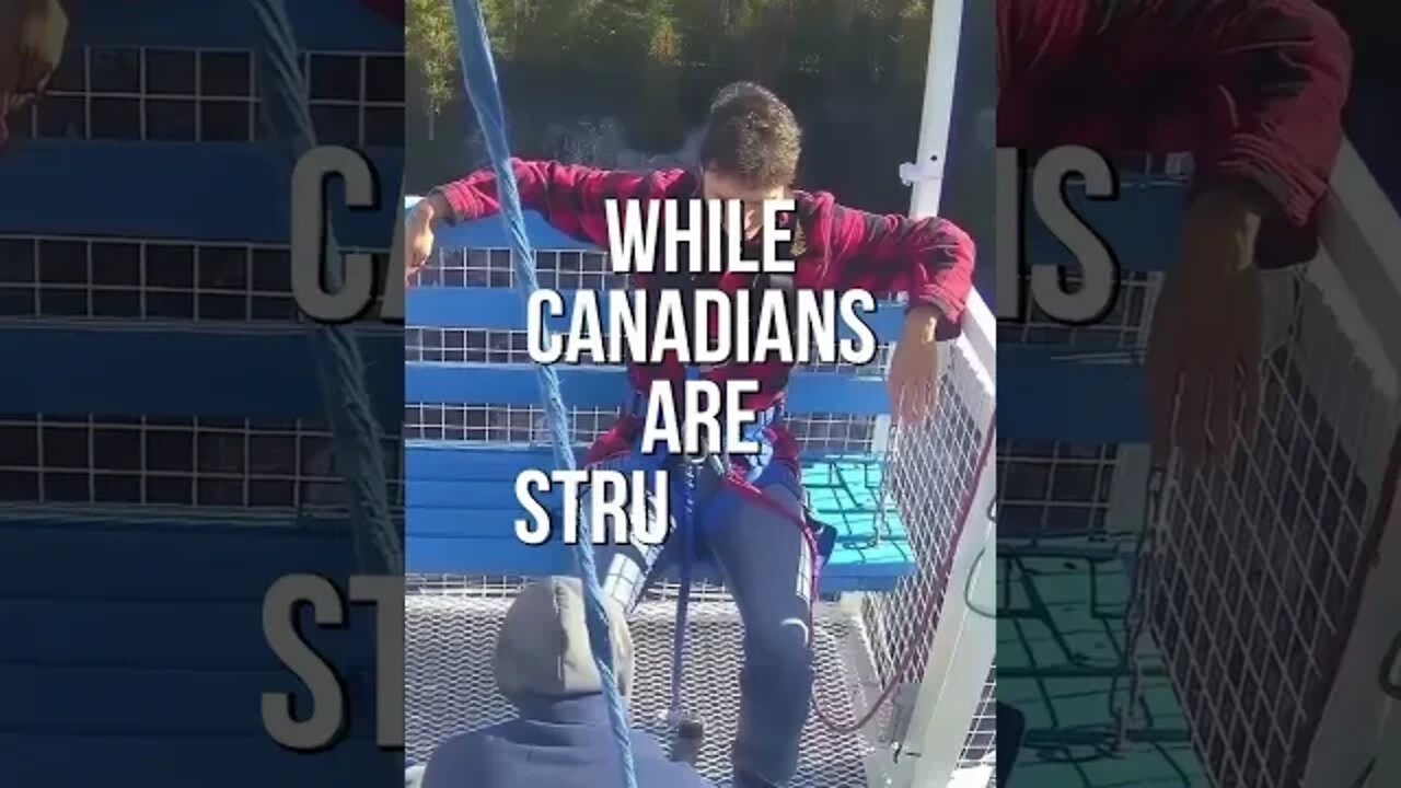 Trudeau, Goes Bungee Jumping, While Canadians Are Struggling