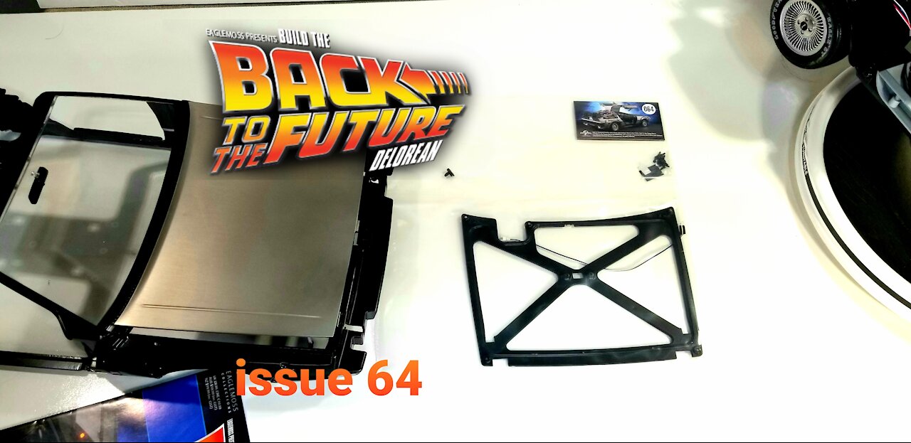 delorean build. putting the hood on