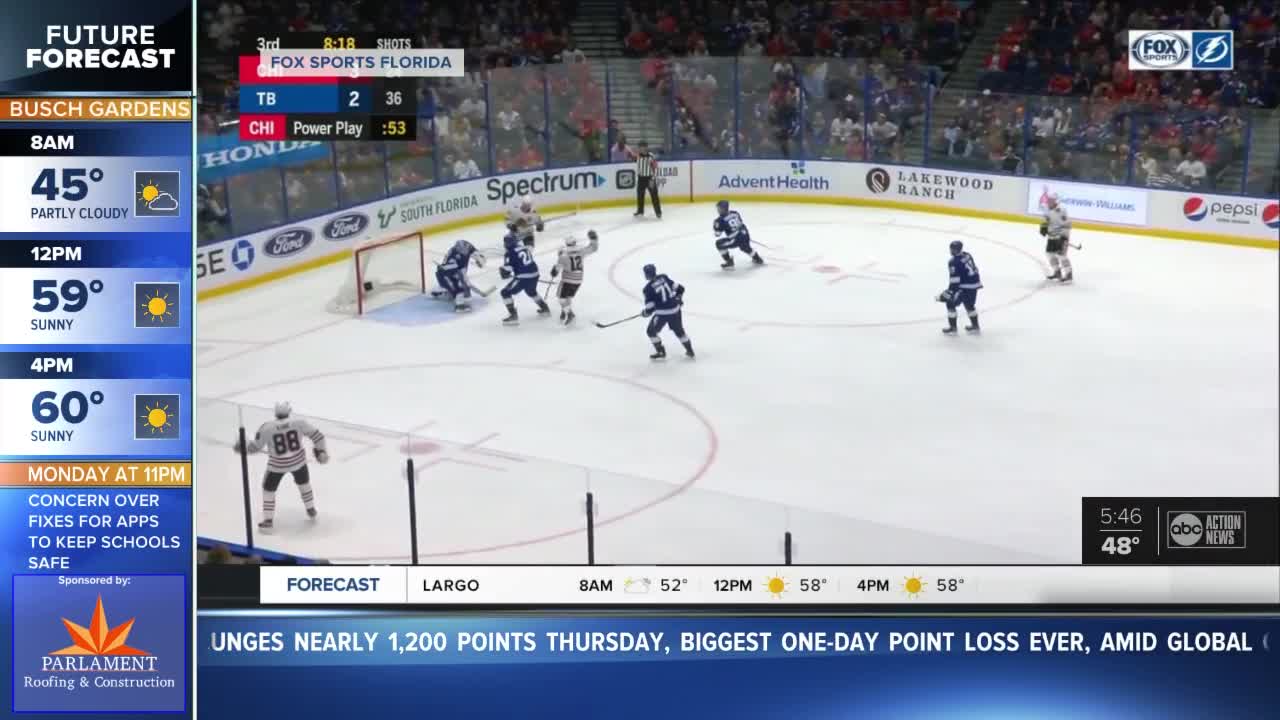 Tampa Bay Lightning give up 5 goals in 3rd period, lose 4th game in a row